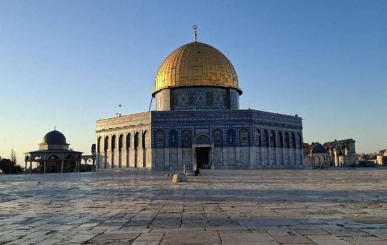 Pemandangan Sepinya Masjid Al Aqsa karena Ditutup Israel sejak Perang Iran
