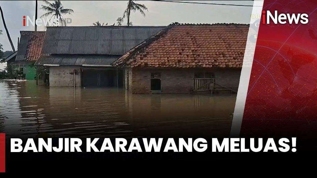 Banjir di Karawang Tak Kunjung Surut, Ketinggian Air Tembus 1 Meter