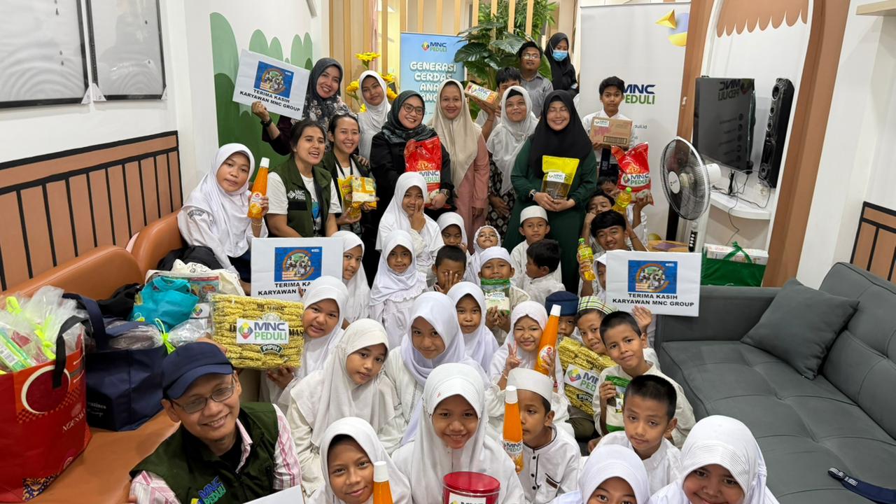 Ramadhan Kareem! MNC Peduli Berbagi Keceriaan dan Sembako di Panti Asuhan Kuntum Teratai