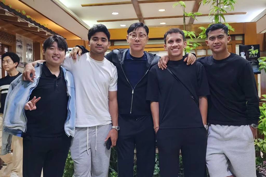 Shin Tae-yong Reuni dengan Asnawi, Arhan, dan Egy, Momen Hangat Eks Pelatih Timnas Indonesia