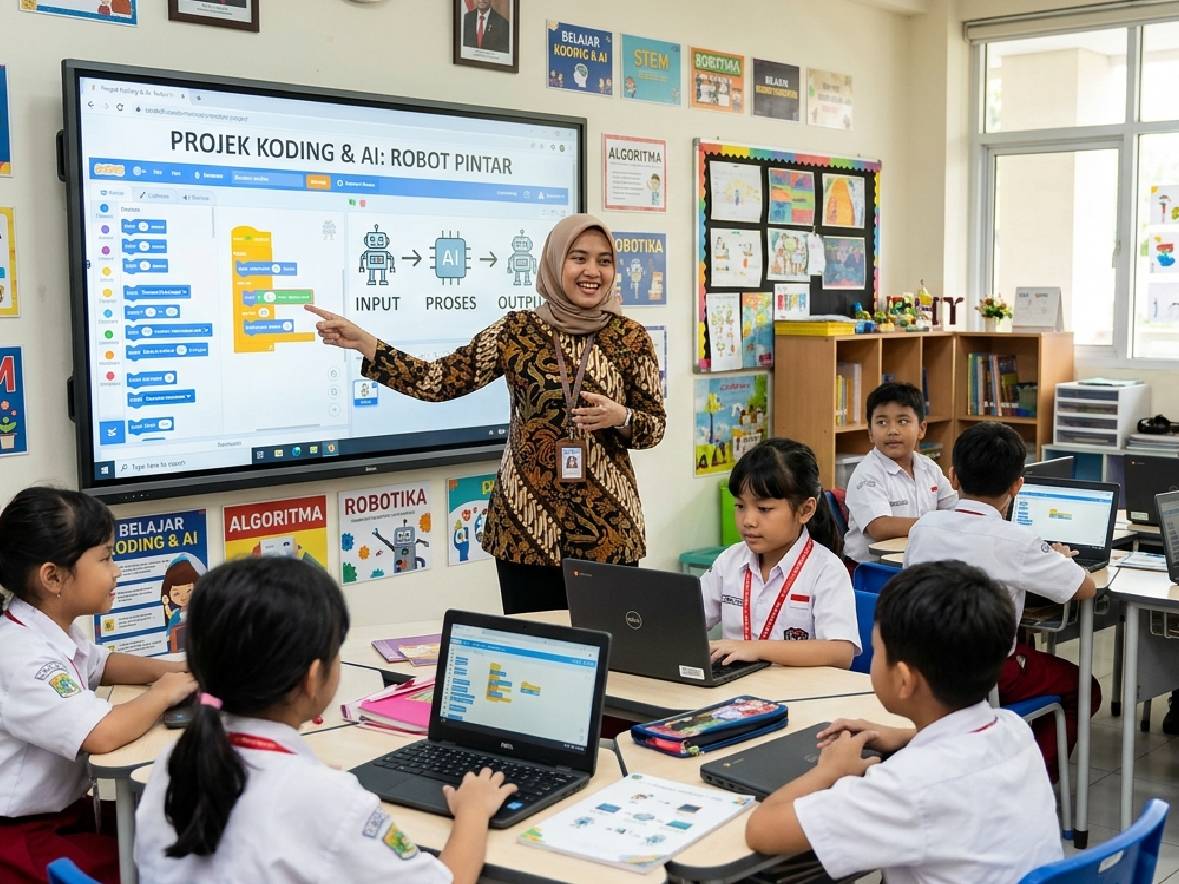 Gebrakan Baru! Coding dan AI Resmi Jadi Mata Pelajaran Pilihan SD hingga SMA