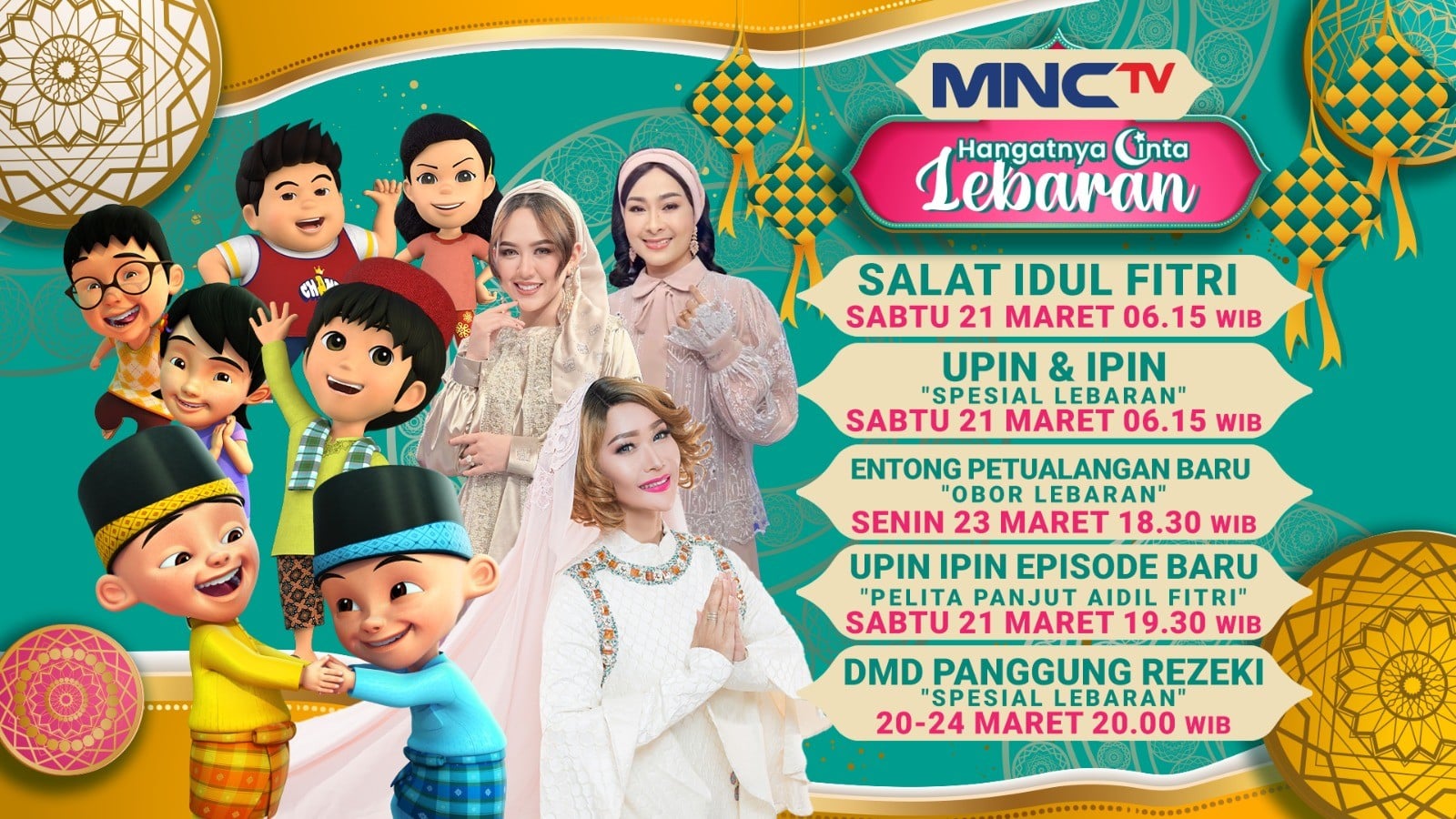 Rayakan Idul Fitri Bersama MNCTV, Dari Upin & Ipin hingga DMD Spesial Lebaran