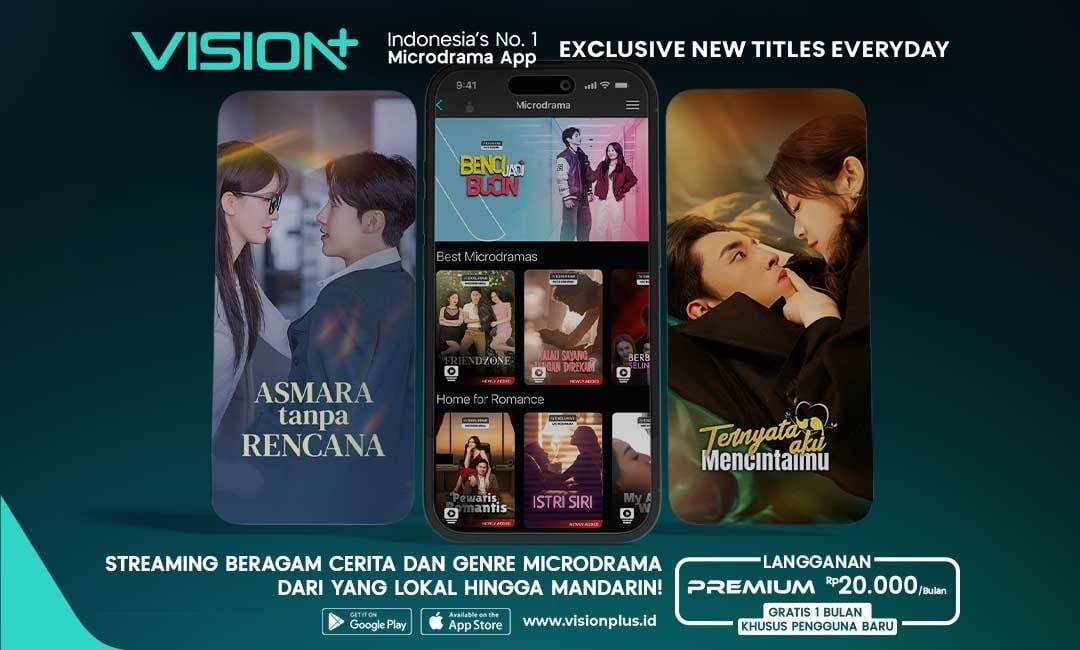 VISION+ Hadirkan Microdrama Lokal hingga Mandarin dengan Beragam Genre Terlengkap!