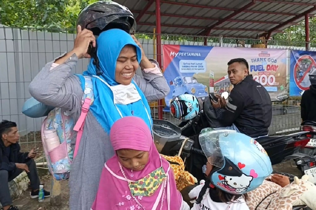 Winarsih Ajak 2 Anaknya Mudik Motor Karawang-Madiun: Mau Touring Sambil Jalan-Jalan