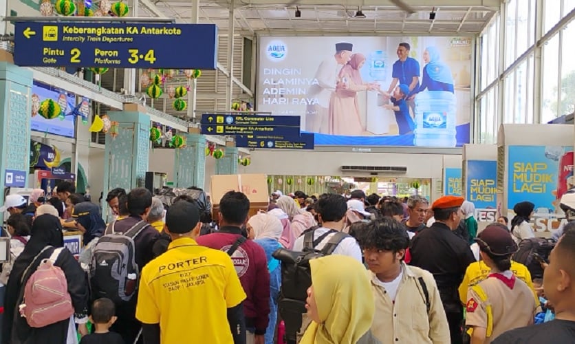 40.457 Orang Tinggalkan Jakarta Naik Kereta pada H-5 Lebaran