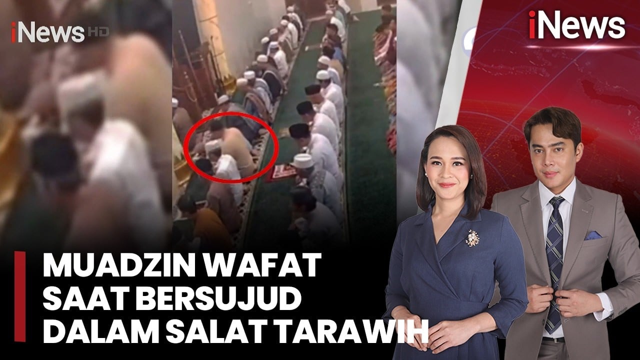 Detik-Detik Muadzin di Depok Meninggal saat Sujud Salat Tarawih Terekam Kamera CCTV