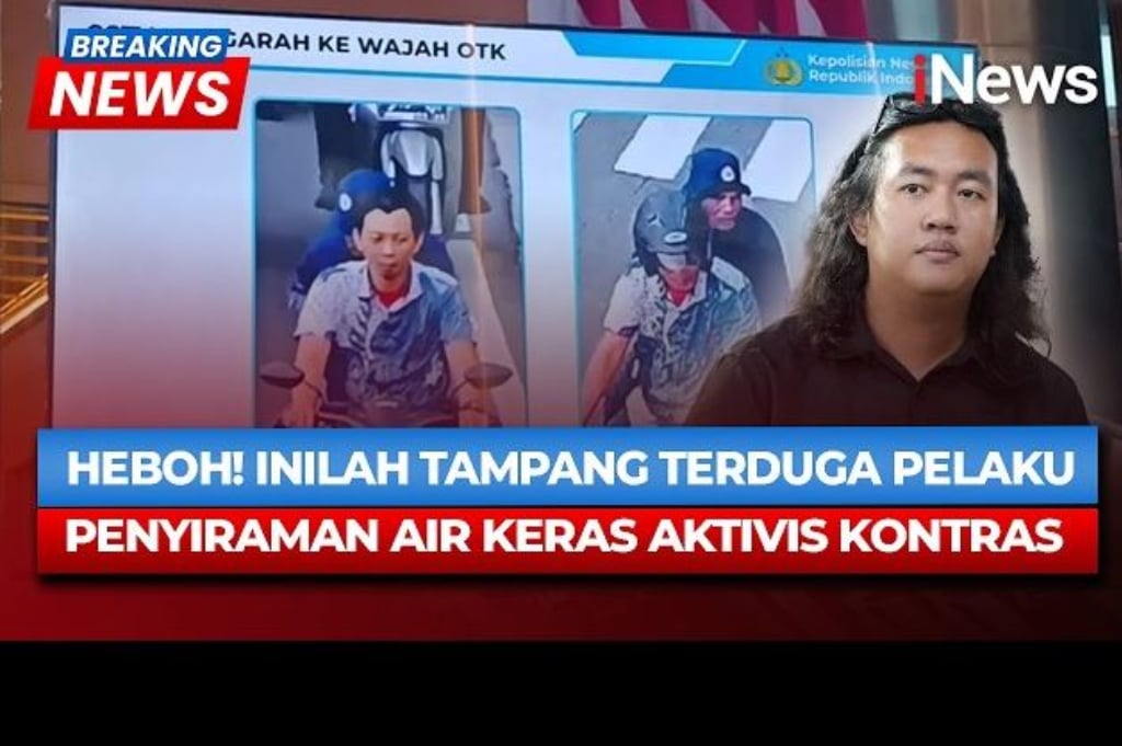 Polisi Rilis Wajah Terduga Penyiram Air Keras ke Aktivis KontraS, Ini Tampangnya