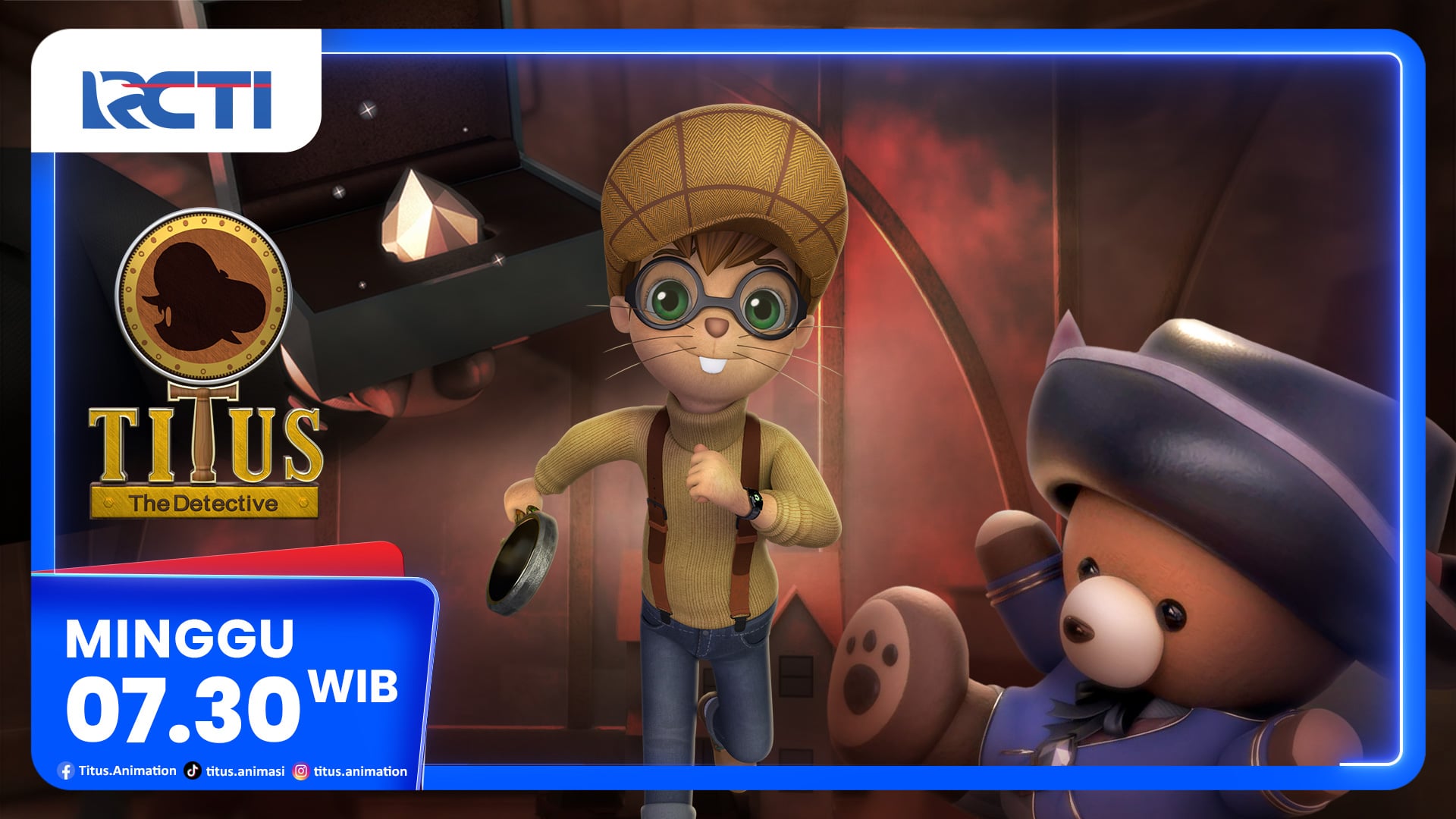 Titus The Detective Eps Chaos In The Toymaker Distric, Tayang Minggu 22 Maret 2026 Pukul 07.30 WIB di RCTI