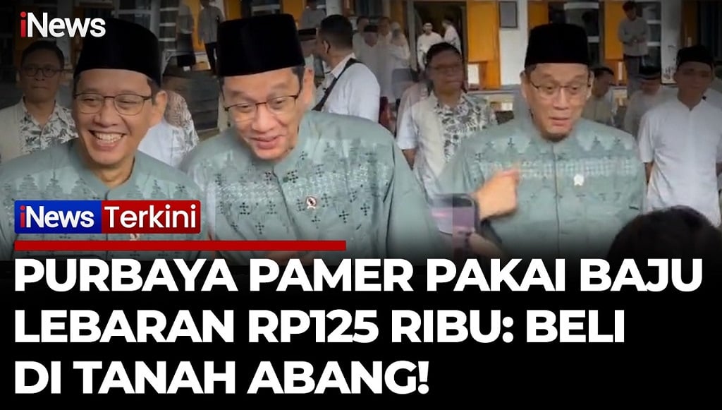 Purbaya Pamer Baju Lebaran Cuma Rp125.000, Beli di Tanah Abang