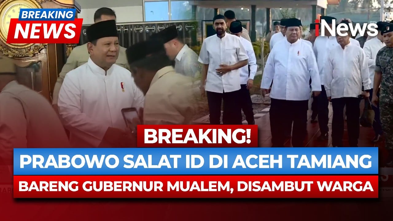 Momen Lebaran Prabowo: Salat Id di Aceh, Open House 5.000 Warga di Istana