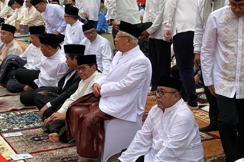 Ma’ruf Amin Jadi Khatib, Pramono-Rano Salat Id di Balai Kota Jakarta