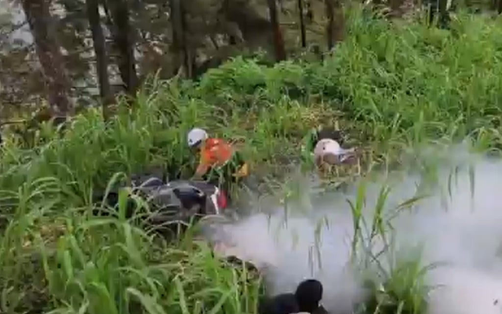 Kecelakaan di Jalur Cangar-Pacet: Motor NMAX Terjang Jalur Penyelamat, 3 Orang Luka Parah