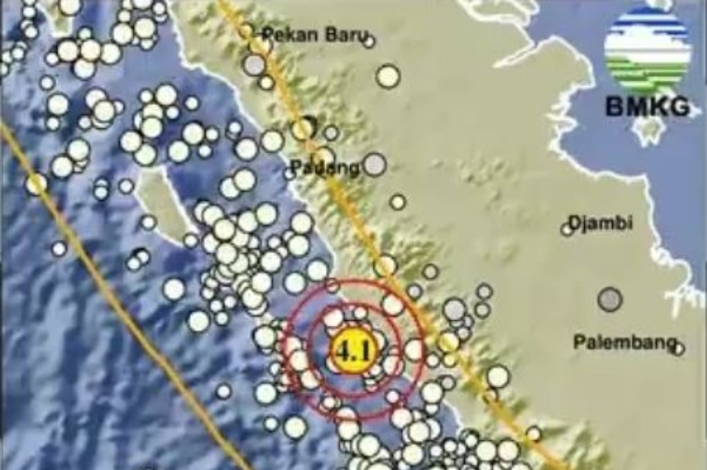 Gempa Hari Ini Magnitudo 4,1 Guncang Mukomuko Bengkulu