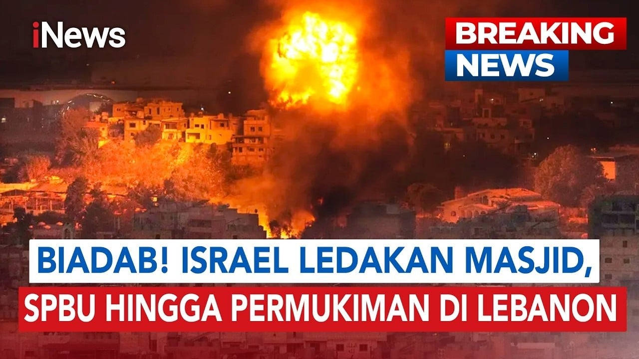 Perluas Wilayah, Israel Ledakan Masjid, Jembatan dan Pemukiman Warga di Lebanon Selatan
