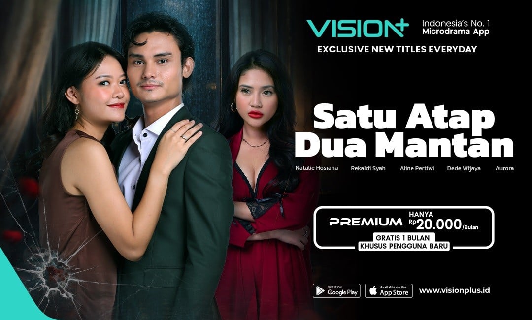 VISION+ Microdrama Satu Atap Dua Mantan, Ini Kisah Tinggal Serumah Sama Mantan