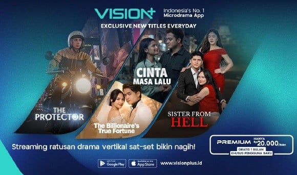Lagi Tren Video Singkat, VISION+ Hadirkan Microdrama dengan Cerita Sat Set Bikin Nagih!