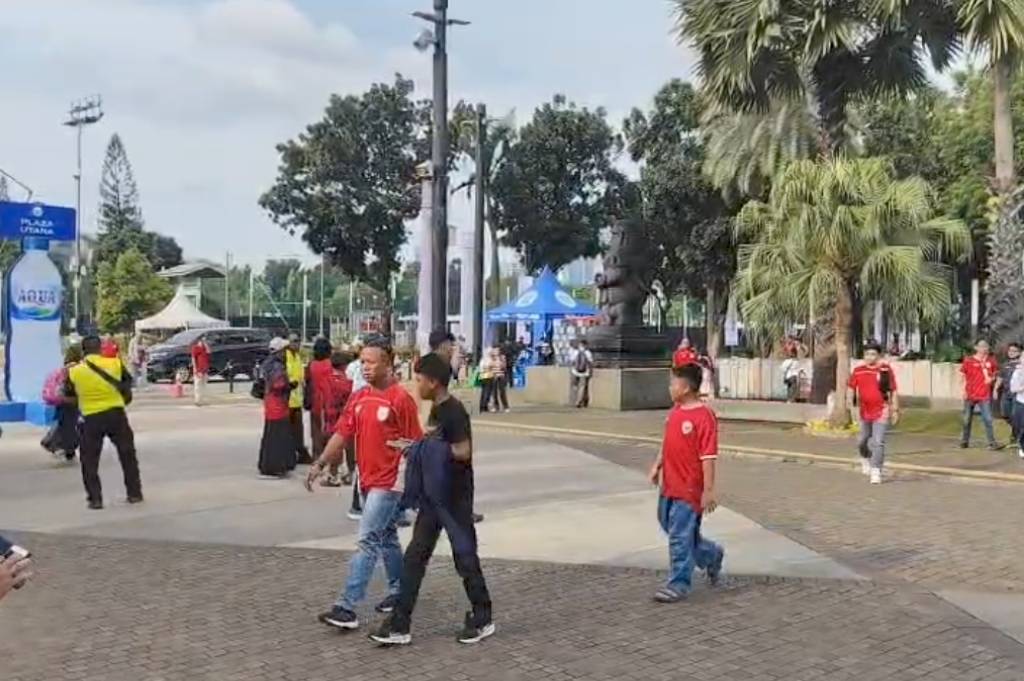 Suporter Timnas Indonesia Mulai Padati SUGBK Sejak Sore jelang Lawan Saint Kitts and Nevis