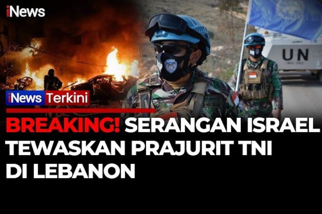 Kabar Duka, Prajurit TNI Gugur di Lebanon Dihantam Serangan Israel di Lebanon