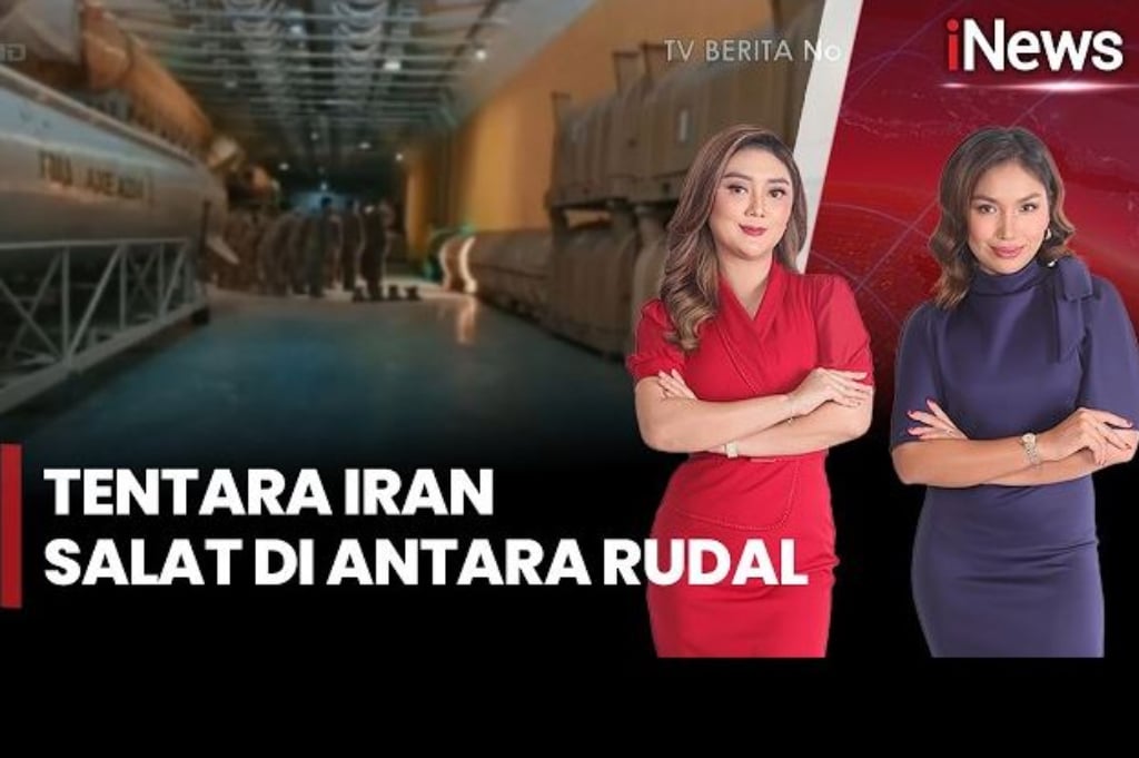 Viral Tentara Iran Salat Berjamaah di Antara Rudal, Diimami Komandan AU