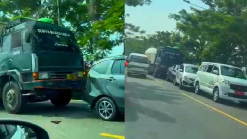 Truk Molen Rem Blong, 6 Kendaraan Kecelakaan Beruntun di Bojonegoro