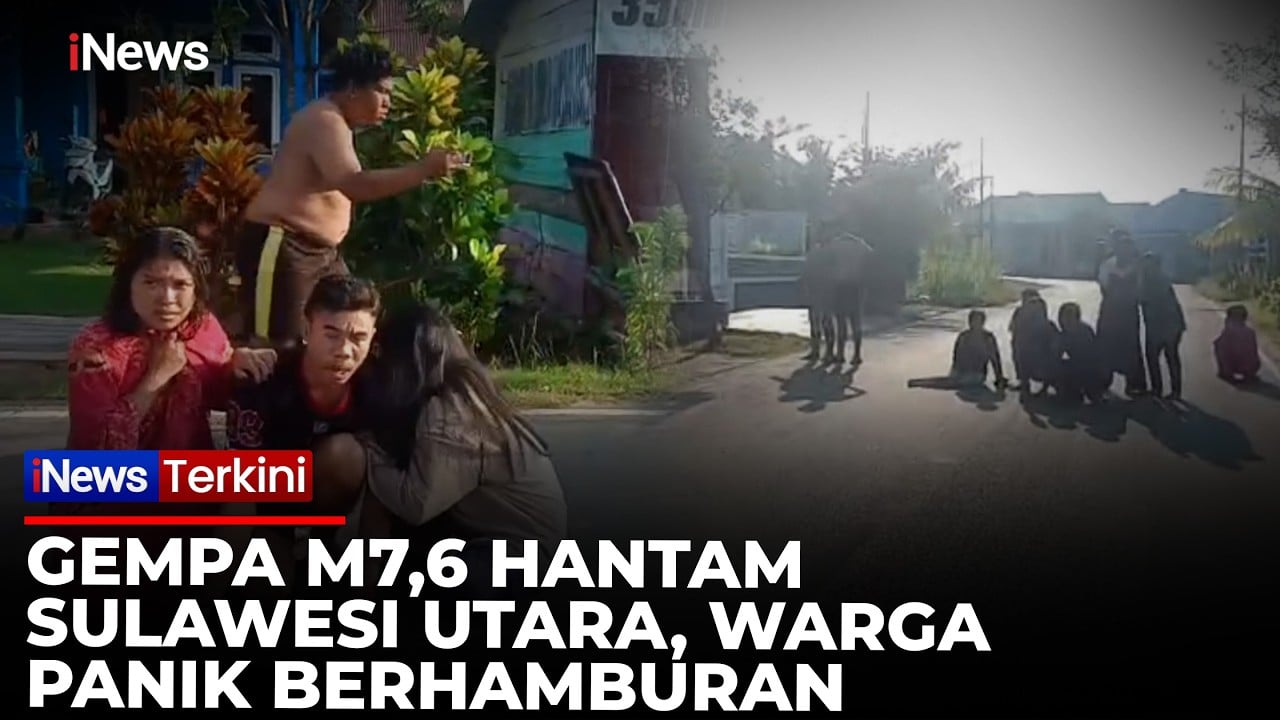 Detik-Detik Gempa M7,6 Guncang Bitung! Tsunami Terjang 9 Wilayah, 1 Orang Tewas