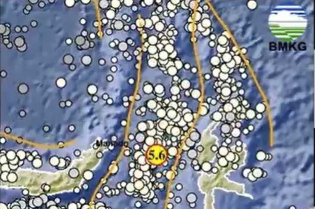 Gempa Hari Ini Magnitudo 5,6 Guncang Jailolo, Terasa Cukup Kuat di Manado