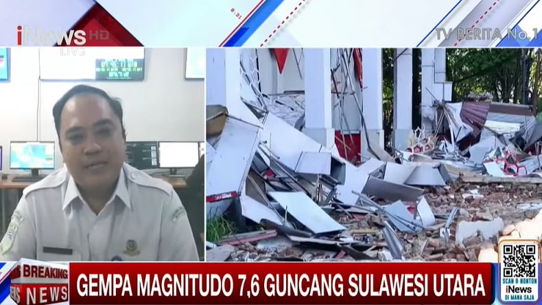 Gempa Besar Guncang Sulut, Pemilik Kantin Gedung KONI Manado Tewas Tertimpa Reruntuhan