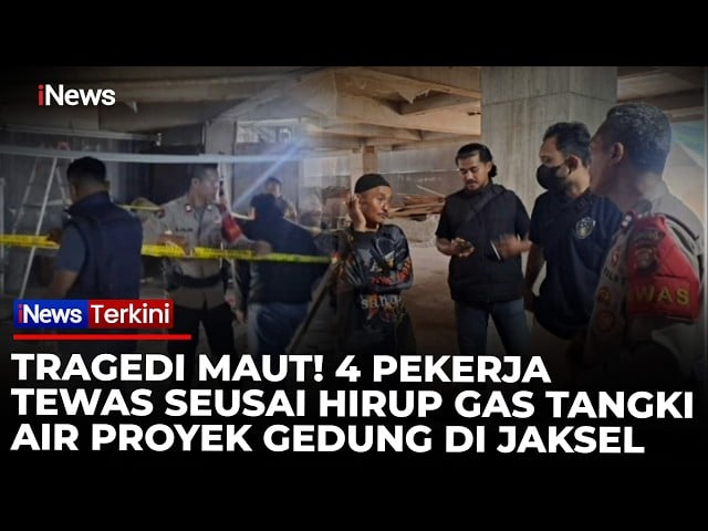  Detik-Detik 4 Pekerja Proyek Tewas di Tangki Air, Diduga Hirup Gas Beracun