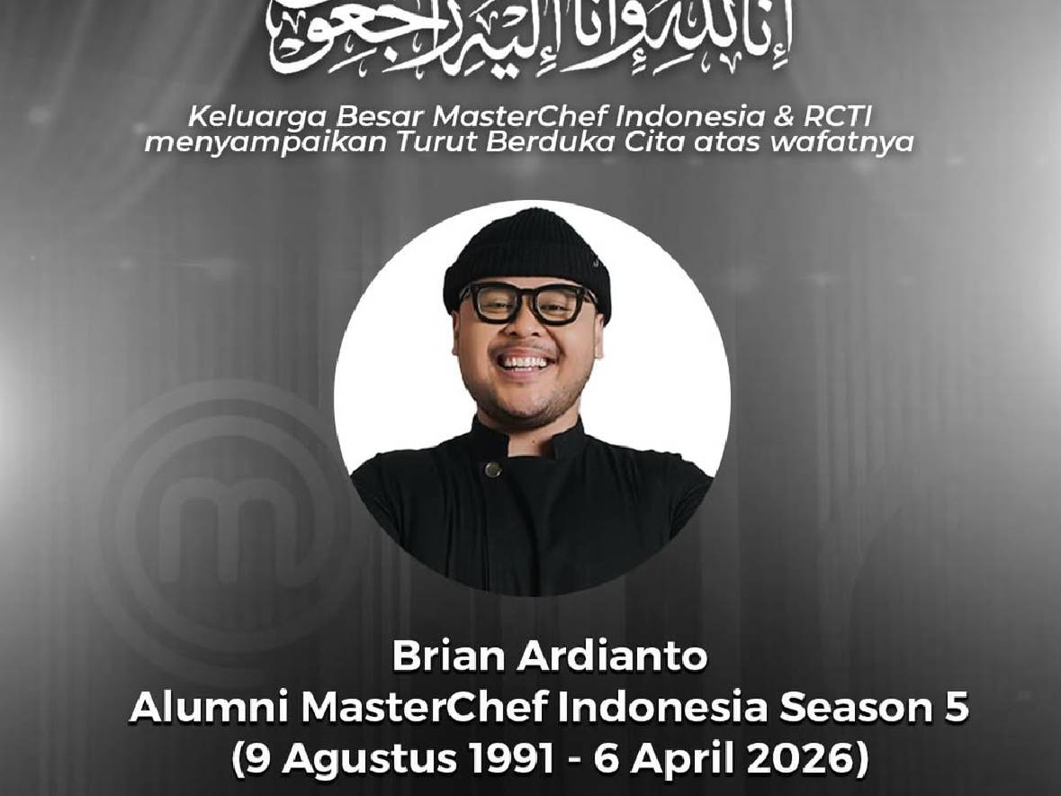 Innalillahi, Brian Ardianto MasterChef Indonesia Meninggal Dunia