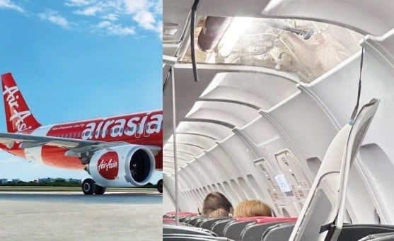 Ngeri! Panel Kabin Pesawat Jatuh saat Mendarat, Penumpang Kaget