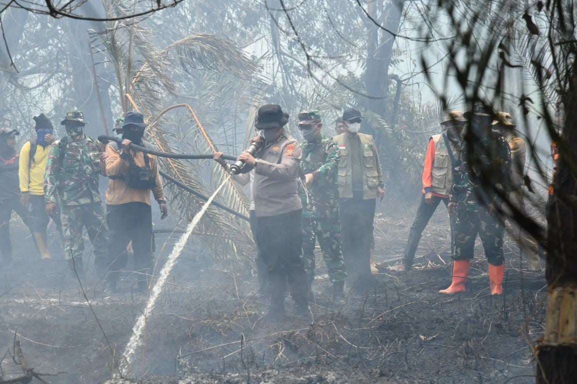 Polda Riau Tegaskan Tindak Tegas Pelaku Karhutla, 17 Tersangka Sudah Ditangkap