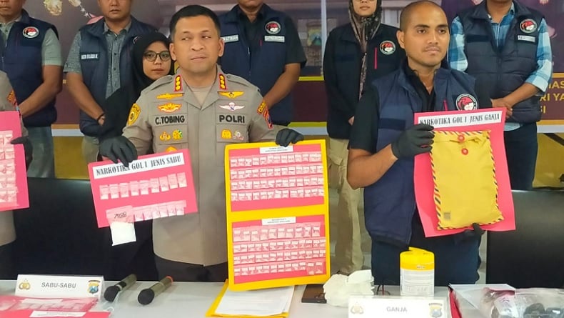 Polresta Sidoarjo Tangkap 25 Orang terkait Narkoba, Kurir hingga Pengedar