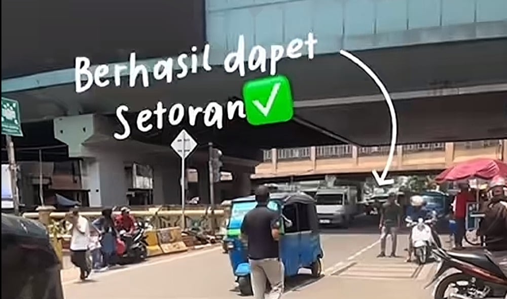 Polisi Buru Preman Pemalak Sopir Bajaj Rp100.000 di Tanah Abang Jakpus
