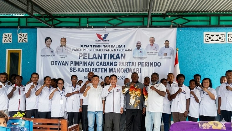 14 DPC Resmi Dilantik, Perindo Manokwari Perkuat Mesin Politik di Tingkat Distrik