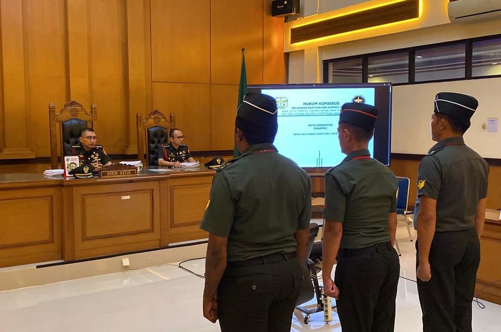Ajukan Eksepsi, 3 Prajurit TNI Minta Dakwaan Pembunuhan Kacab Bank BUMN Dinyatakan Batal