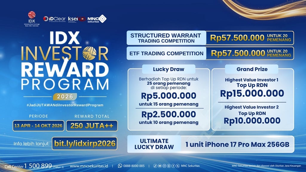 Ikuti Investor Reward Program 2026 Berhadiah Total Lebih dari Rp250 Juta!
