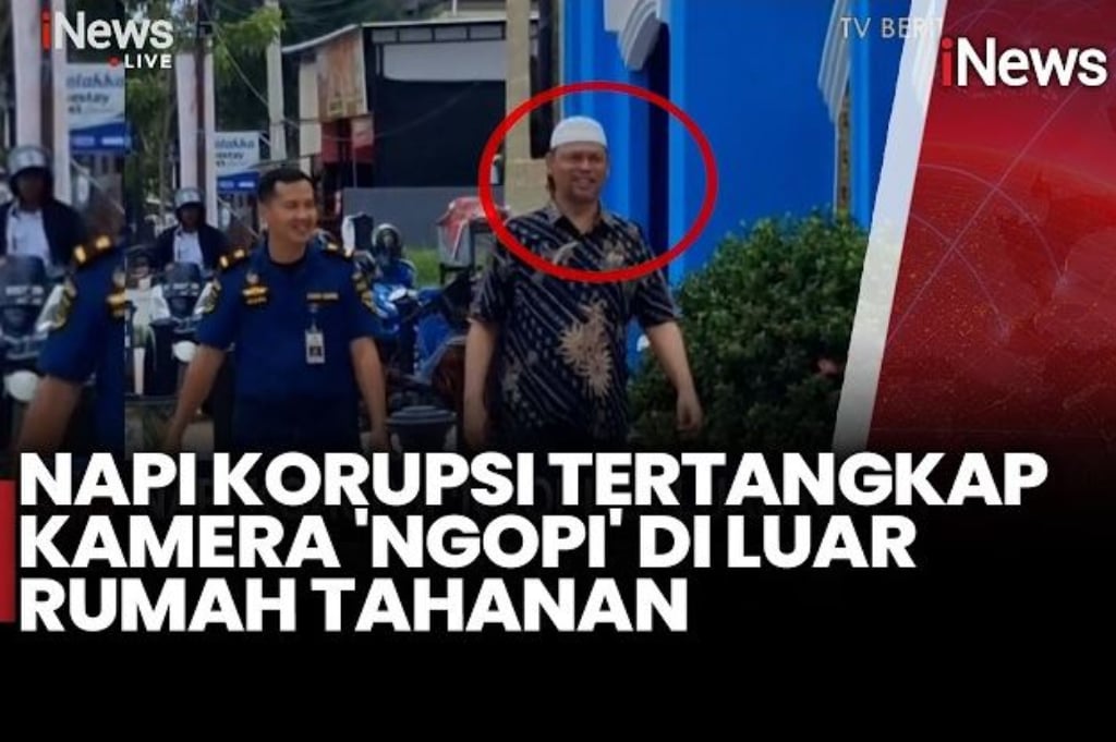 Viral Napi Korupsi Asyik Ngopi di Luar Rumah Tahanan, kok Bisa?