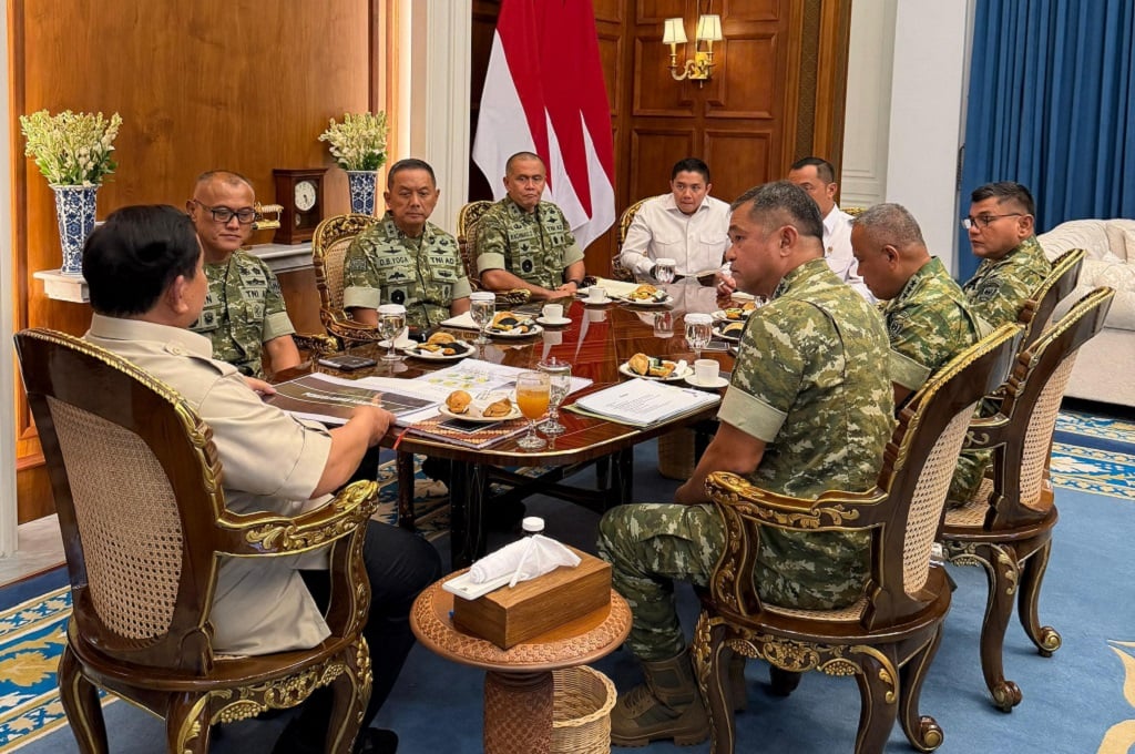 KSAD Menghadap Prabowo, Lapor Update Pembangunan Jembatan Gantung-Renovasi Sekolah