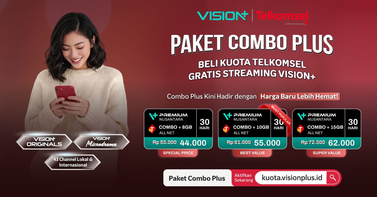 Streaming Tak Pakai Mahal! Kolaborasi Telkomsel dan Vision+ Kini Hadir dengan Harga Lebih Ramah Kantong