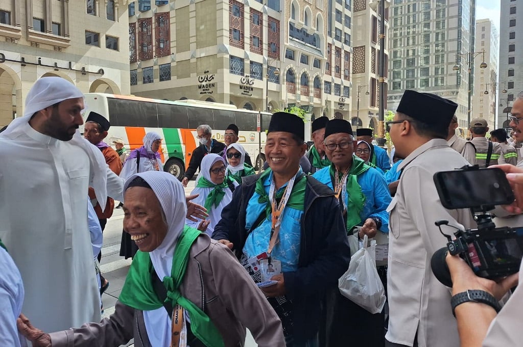 Hampir 6.000 jemaah Haji Tiba di Madinah, Jarak Penginapan ke Masjid Nabawi Hanya 50 Meter