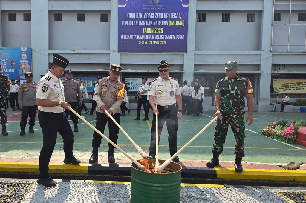 Rutan Salemba Bakar HP-HP Sitaan, Tindak Tegas Pelanggar Aturan