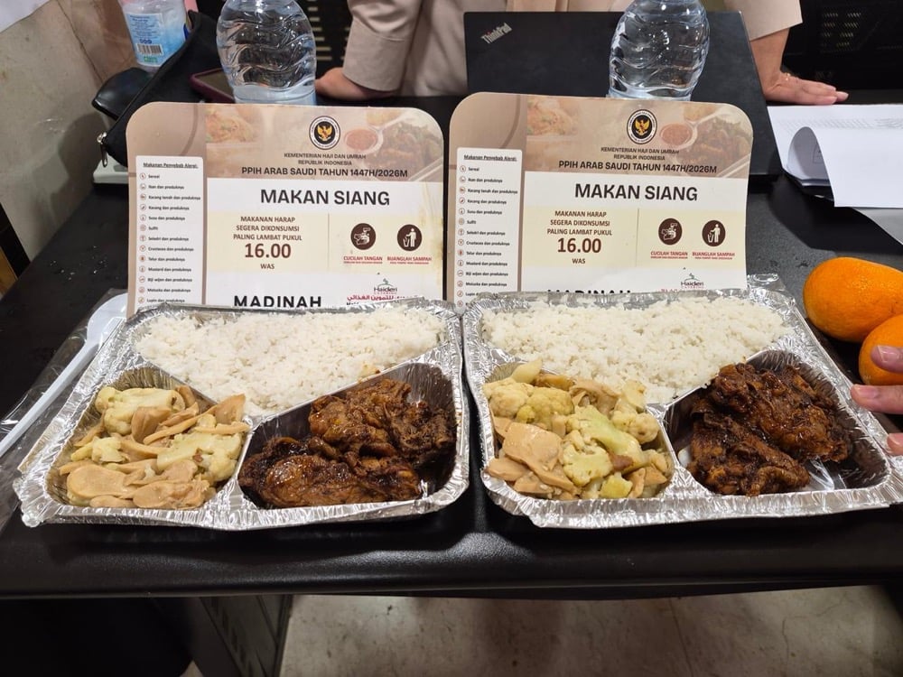 Melihat Menu Makan Jemaah Haji 2026 di Madinah, Ada Nasi hingga Puding
