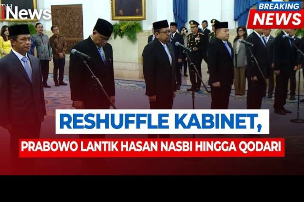 Reshuffle Kabinet! Prabowo Lantik Hasan Nasbi hingga Qodari