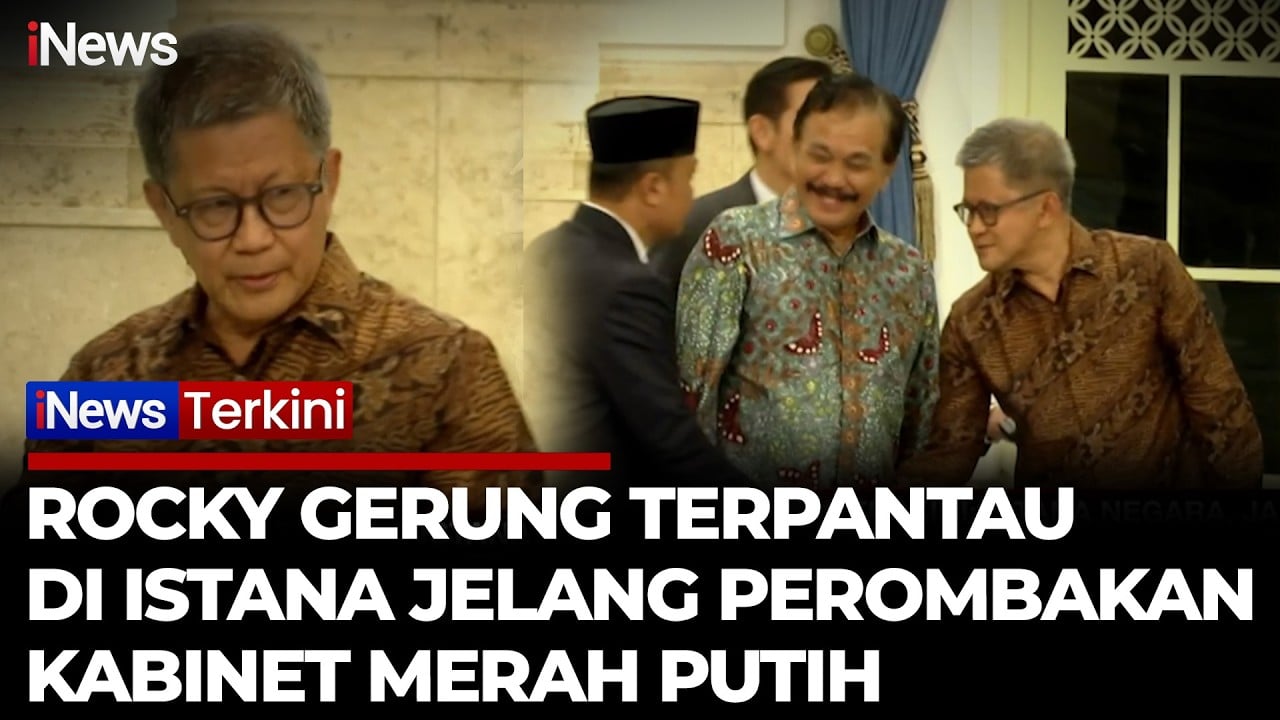  Rocky Gerung Muncul saat Reshuffle Kabinet di Istana,  Ini Alasannya