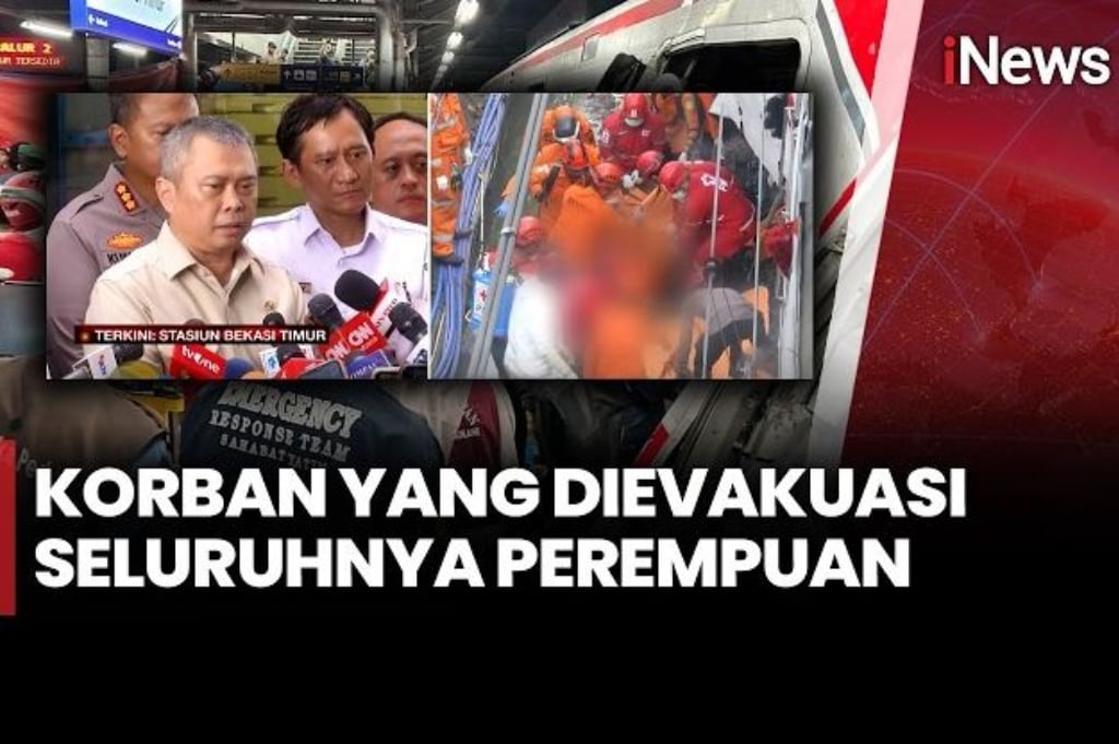 Mengejutkan! Seluruh Korban Tewas Kecelakaan Kereta di Bekasi Timur Ternyata Perempuan