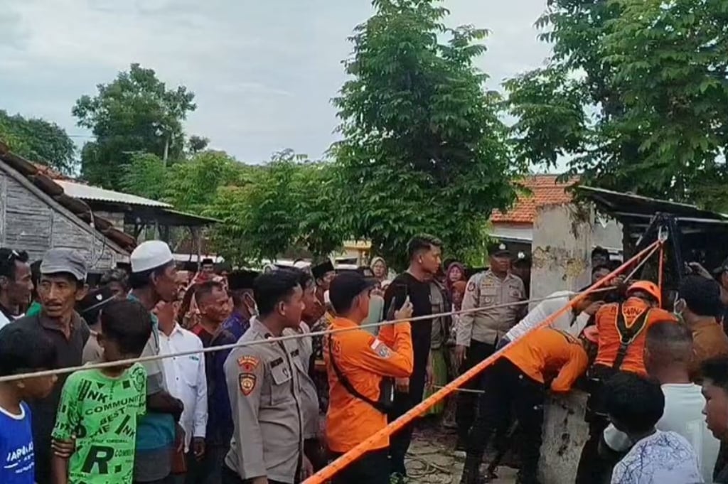 Tragis! Lansia di Sumenep Ditemukan Tewas dalam Sumur, Keluarga Histeris