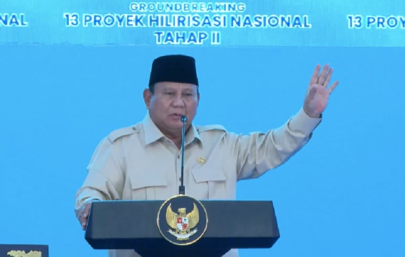 Prabowo Ungkap Alasan Kebut Proyek Hilirisasi: Sudah Terlalu Lama Petani, Nelayan, Buruh Tidak Sejahtera 