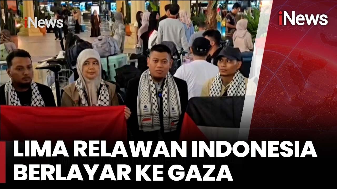 5 Relawan Indonesia Berani Tembus Blokade Gaza, Gabung Misi Laut Terbesar Dunia!