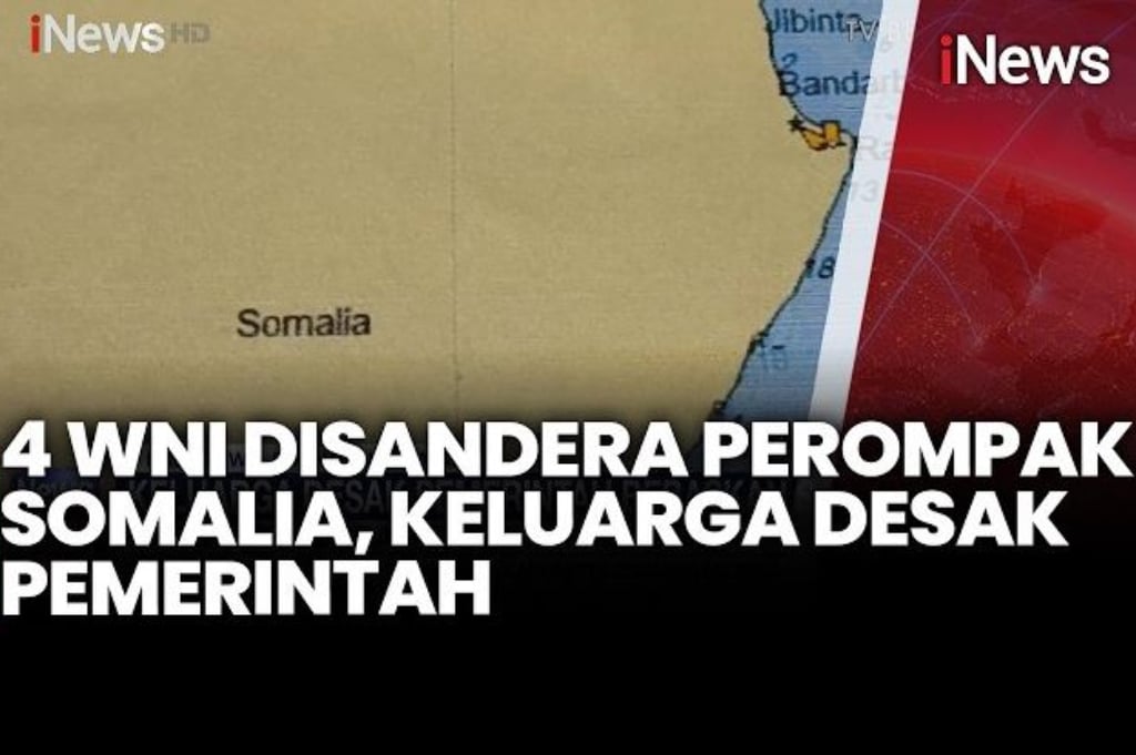 4 WNI Disandera Perompak Somalia, Pemerintah RI Bergerak Upayakan Penyelamatan
