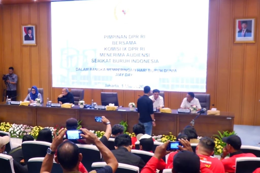 Pimpinan DPR Terima Audiensi Perwakilan Massa Buruh Demo May Day 2026